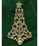 Vintage Gold Tone Christmas Tree Brooch – Filigree Holiday Pin Retro - 2... - $14.08 CAD