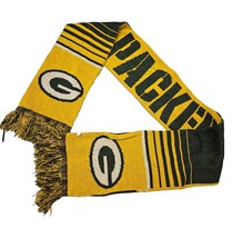 NFL Green Bay Packers Split Logo Reversible Scarf Fring - £15.73 GBP