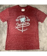 Jamaica Puff Print Tshirt Tropix Tag L Womens One Love - $19.00