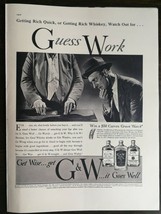 Vintage 1937 G&amp;W Blended Whiskey Full Page Original Ad 721 - £5.20 GBP