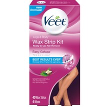 Veet Leg and Body Hair Remover Cold Wax Strips, 40 ct (Pack of 5) - $75.99