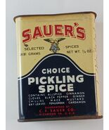 Vintage, Sauer&#39;s Choice Pickling Spice Tin, Richmond VA,  Empty, No lid - €4,32 EUR