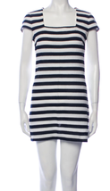 Diane Von Furstenberg Womens 4 Sweater Dress Stripe Breton Nautical Blue... - $35.00