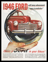 1945 Ford Economy Car Vintage Print Ad - $14.20
