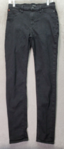 Hudson Jeans Womens Sz 28 Black Denim Dark Wash High Rise Blair Super Skinny Leg - £20.40 GBP