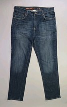 Urban Pipeline Men&#39;s Max Flex Stretch Athletic Blue Jeans 34x34 Whiskered - $335.91 MXN
