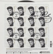 Elvis Presley 2015 FDC Block Of 16 Stamps As Record Sleeve Sealed - $24.99