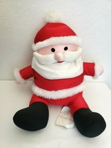 Brentwood Moshi Santa Plush Stuffed Doll Nylon Microbead Christmas  - $22.75