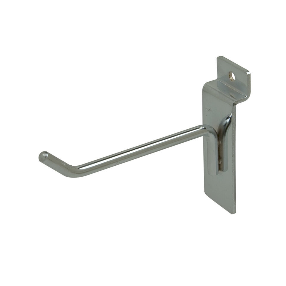 New Slatwall 4&quot; Chrome  Peg Hooks Lot Of 10PCS - $14.54