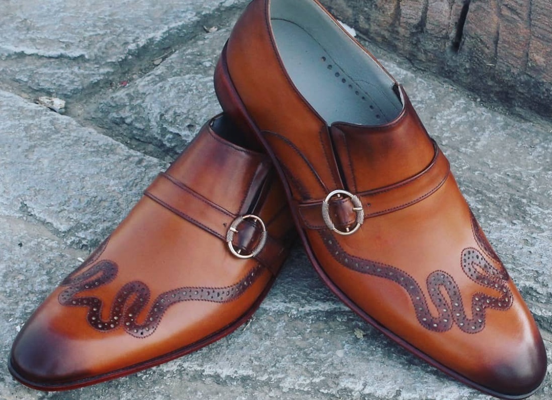 New Handmade Oxford Leather Dress Formal Shoes for Men 2019