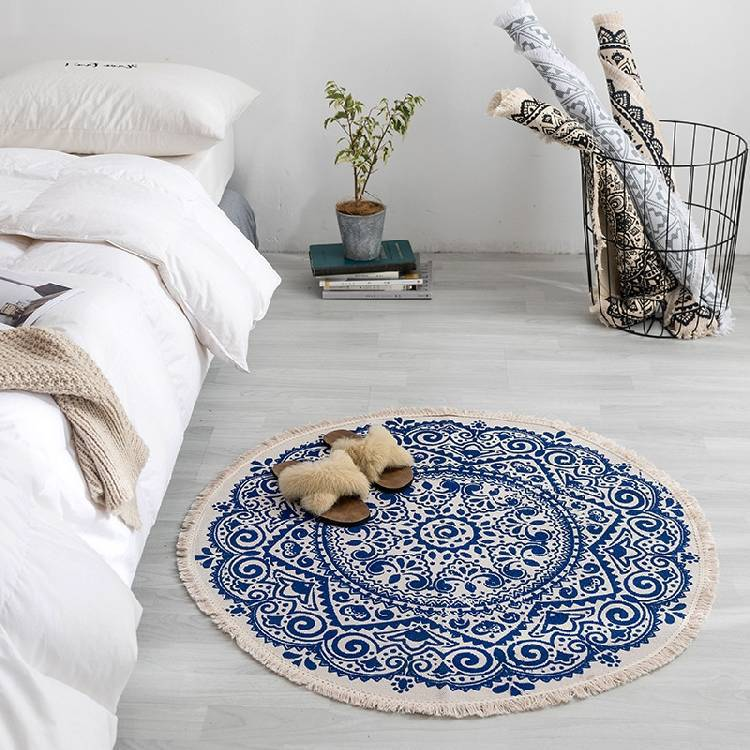 Luxury Handmade Tapestry Carpet - Unique Boho Bedroom Bedside Elegant Ru... - $39.00
