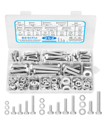  252pc Stainless Steel Hex Bolt Nut &amp; Washer Assortment Kit 1/4-20 5/16 ... - $747.64 MXN