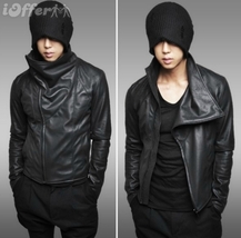 Homme men s black leather jackets coat wear clothing v1 5d1f thumb200