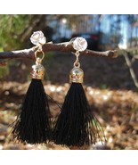 Haunted Voodoo Belle Black Wanga Earrings Protect, Revenge, Dispel  - $15.00