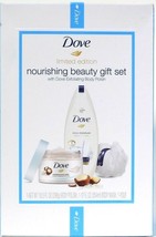 Dove Limited Edition Nourishing Beauty Exfoliating Body Polish 3 Piece G... - £24.63 GBP
