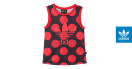 Pharrell Williams X Adidas AI0784 Dear Baes Basketball Tank Polka Red Black (S) - £80.99 GBP