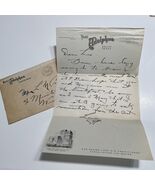 Ephemera Hotel Adolphus Letter In Envelope 1942 - €9,02 EUR
