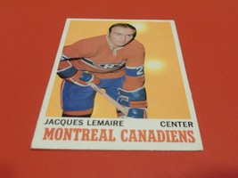 1969/70 Topps # 57 Jacques Lemaire Canadians Nm / Mint Or Better !! - £23.76 GBP