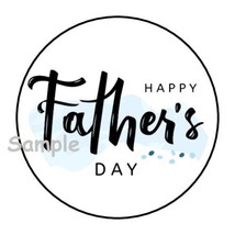 30 Happy Father&#39;s Day Envelope Seals Labels Stickers 1.5&quot; Round Favors Gifts - £5.98 GBP