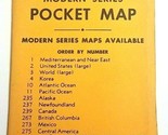 Vintage 1950&#39;s Cram&#39;s Moderno Serie Tasca Mappa #237 Terranova Canada - $17.35