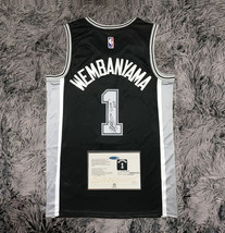 Victor Wembanyama SIGNED &#39;Roy 24&#39; Spurs NBA #1 Signature Jersey/Shirt + ... - $164.95