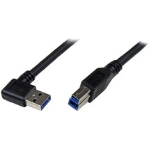 StarTech.com 1m Black SuperSpeed USB 3.0 Cable - Right Angle A to B - 3 ft USB 3 - $21.99