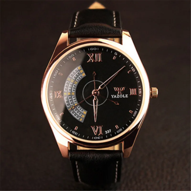 Top Brand Luxury Business Watch Unique Fashion Mens Watches Leather Anal... - £12.80 GBP