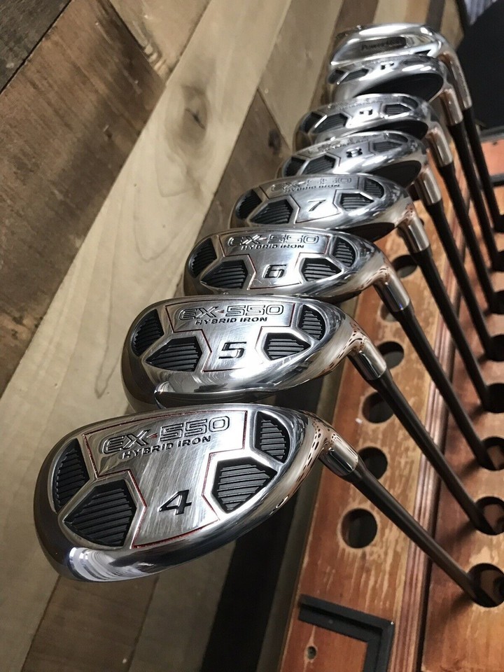 DEMO Mens Powerbilt Golf EX-550 Hybrid Iron #4-SW "R" Flex Rescue Clubs 79-L296 Item image 2