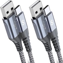 Usb Type C Cable 3.1A Fast Charging [2Pack,20Ft+20Ft], Usb-A To Usb-C Ch... - £38.36 GBP
