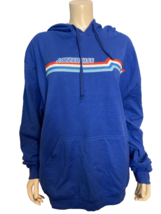 Jazzercise Royal Blue Hooded Pullover Long Sleeve Sweatshirt Size XL - $23.74
