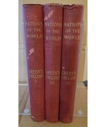 Nations of the World 1898 John Richard Green ENGLAND Volumes 1, 3 &amp; 4  - $50.09 CAD