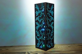 Triangle Pattern Shape Lamp | Sci-fi Punk Style LED RGB Desk Lamp | Handmade - £31.82 GBP