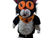 Gemmy Black Cat Halloween Singing Dancing Animated Trick  Treat Pitbull ... - $39.59