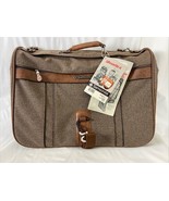 Vintage Samsonite Silhouette 4 Tan Tweed Garment Bag Luggage Suitcase w/... - $161.29 CAD