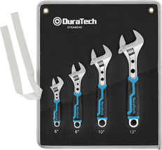 4-Piece Adjustable Wrench Set, 6-Inch, 8-Inch, 10-Inch, 12-Inch. - £51.30 GBP