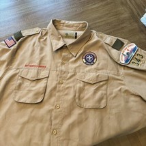Boy Scouts Of America Shirt Mens 2XL Vented Uniform BSA Polyester - £77.86 GBP