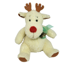 Vintage 1991 Prestige Toy Corp Christmas Creme Reindeer Stuffed Animal Plush Toy - £66.48 GBP