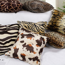 Short Plush Leopard Print Cushion Cover - €9,01 EUR+