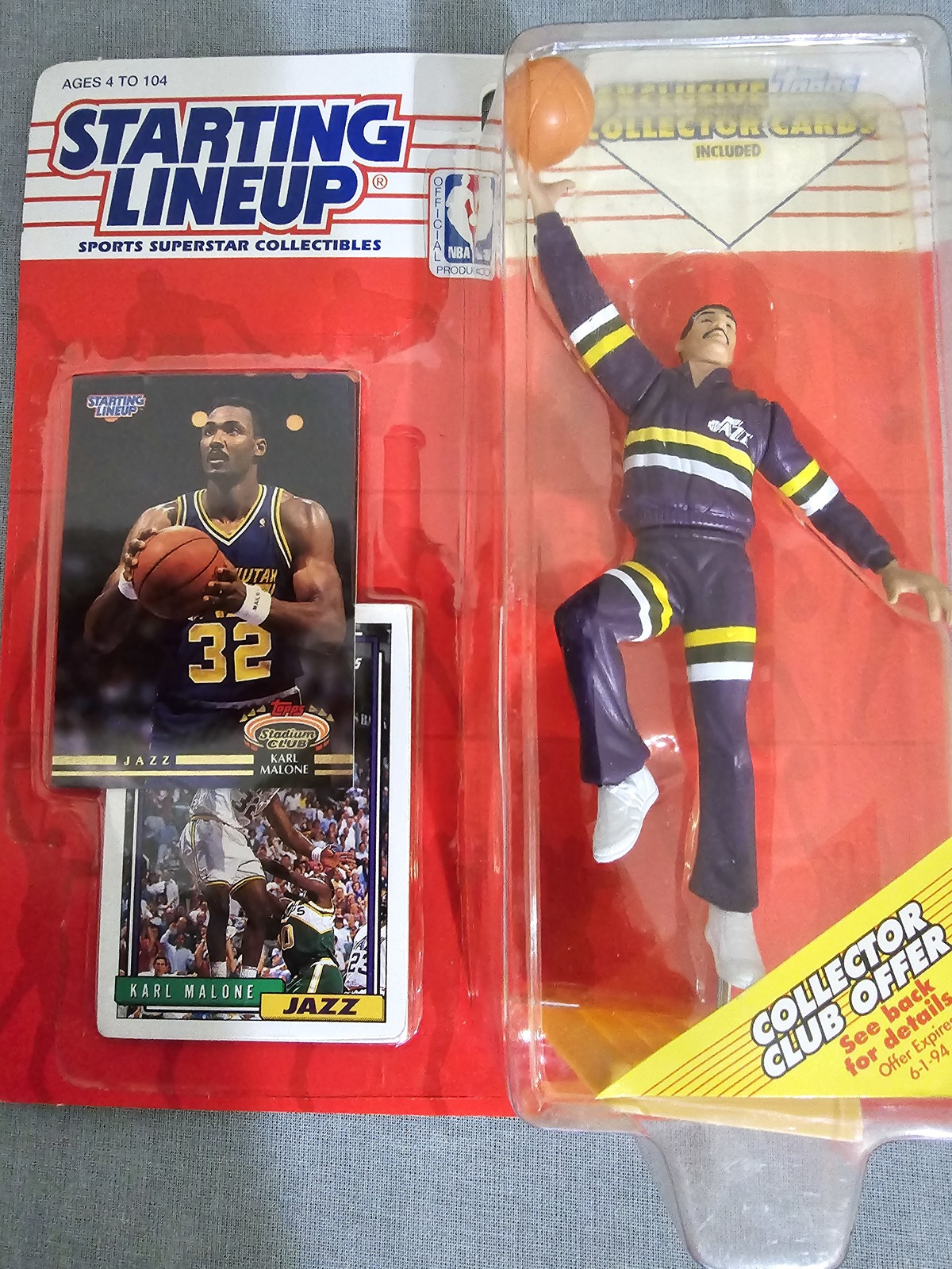 Primary image for Sports Karl Malone 1993 Starting Lineup Action Figure with Card