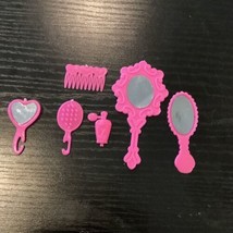 Barbie Mirror Set Self Care Set, Comb,brush, Perfume - £11.89 GBP