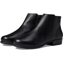 Walking Cradles Lewis Black Nappa Black Soft Leather Ankle Boots Size 8.5 WW - £23.73 GBP