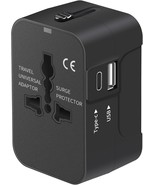 Travel Adapter with USB C, Universal All in One Worldwide Travel Adapter... - $30.07 CAD