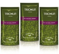 Trichup Natural Henna (Mehndi) Pack of 3 (100gm Each) - Styledivahub  - £23.80 GBP