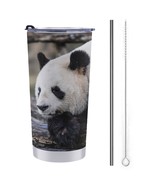 Mondxflaur Panda Steel Thermal Mug Thermos with Straw for Coffee - $392.74 MXN