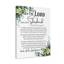  Psalm 23:1-6 I Shall Not Want Bible Verse Canvas Christian Wall - £59.63 GBP+
