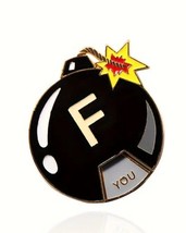 F-BOMB Enamel Pin - Large 2” - Spin Feature - Eff It, You, This, That, N... - £5.47 GBP