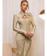 Elegant Long Sleeved Elastic Tight Long Dress - €53,34 EUR Elegant Long Sleeved Elastic Tight Long Dress - €53,34 EUR