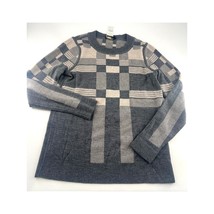 Pendleton Sweater Mens Small Grey Beige 100% Merino Wool Pullover Workwear - €25,37 EUR