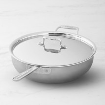 All-Clad D5 5 ply Stainless-Steel 6-Qt Essential Pan With Lid (SCRATCH) - £115.66 GBP