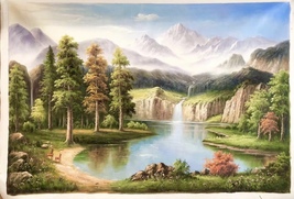 Scenery Oil Painting - Landscape Oil Painting - Handmade Unmounted Canvas - $700.00+